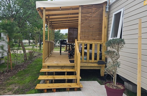 Lege-Cap-Ferret House | Mobil home 4/6 persons camping 4 stars "Les Viviers lège" cap ferret