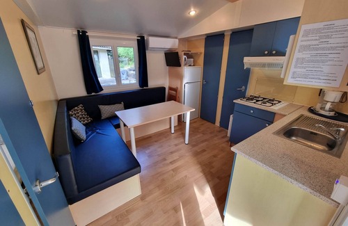 Saint-Jean-de-Valeriscle Ski Chalet | Family-Friendly Trigano Mobile Home with Air Conditioning