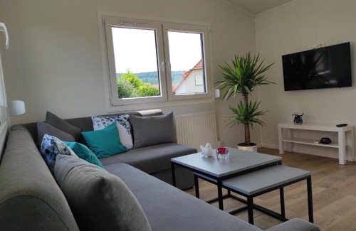 Wiesenbronn Apartment | Family-Friendly Mobilheim am Geisberg - Rated 9.1/10