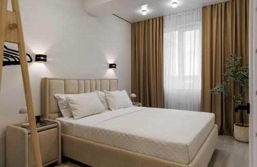 Chisinau Apartment | Modern 2-BR Balcony-View Apartment with Coffee Station and more - GrandStay