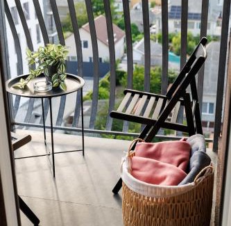 Chisinau Apartment | Modern 2-BR Balcony-View Apartment with Coffee Station and more - GrandStay