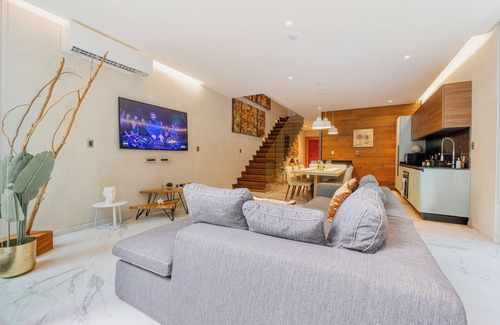 Ek Balam Village Condo | Modern 2 Level Condo Private Pool, Aldea Zama, 3 min to Tulum Beach