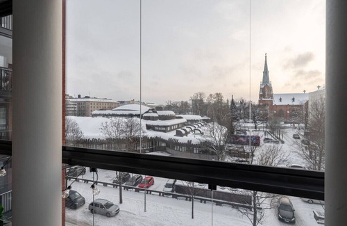 Tampere Apartment | Modern 2BR Apartment with Balcony and Inviting Sauna