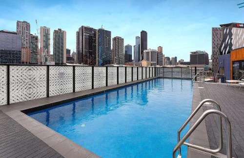 Docklands Apartment | Modern 2BR Apt at Marvel Stadium with Parking & Rooftop Pool