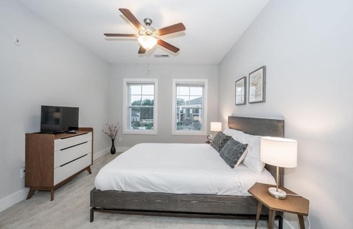 Morrisville Apartment | Inviting 2BR Retreat with Balcony, Gym & Pool Access