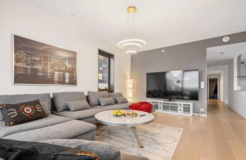 Bjørvika Apartment | Modern 3-Bedroom Apartment with Sea View in Oslo Barcode