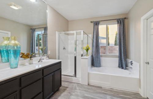 Palmdale House | Modern 4BR Oasis with Fireplace & Family-Friendly Amenities