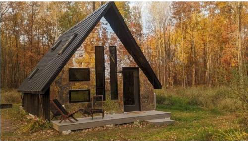 Brook Park House | Cozy A-Frame Retreat in the Woods - Pet Friendly Stay