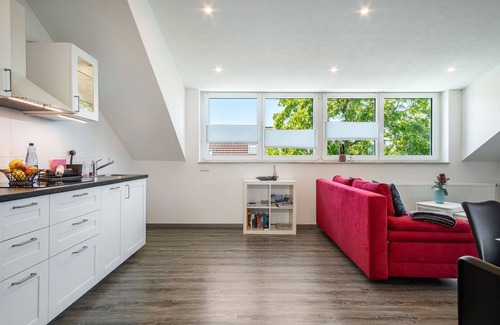 Waggershausen Apartment | Modern Apartment 2 at House Sohl: Oceanfront with Private Balcony