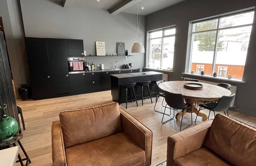 Siglufjorður Apartment | Modern Siglufjörður Apartment with Mountain Views & Pool