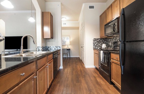 Hill Country Galleria Apartment | Modern Apartment with Kitchen in Prime Location