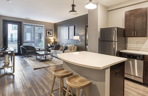 Fishers Apartment | Modern Apartment with Wheelchair Access in Prime Location