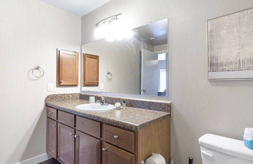 Brooks City Base Apartment | Stylish Apartment with Kitchen in Prime Location
