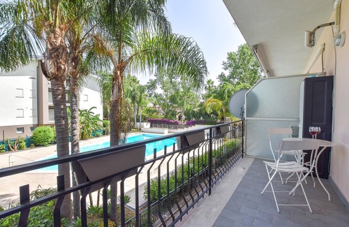 Calatabiano Apartment | Modern Apartment with Pool and Balcony for Your Getaway