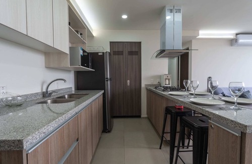 Tlajomulco de Zuniga Apartment | Modern Apartment with Terrace and Pool Access
