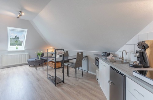 Hattstedt Apartment | Modern apartment with communal terrace and garden in rural Hatt