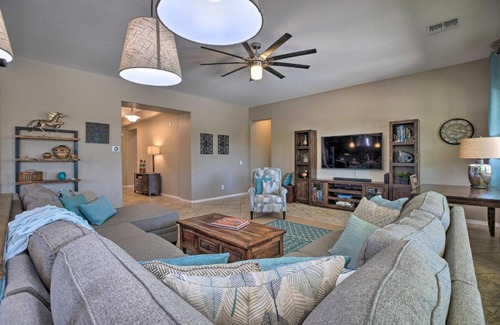 Palm Valley House | Modern Azure Retreat with Pool, Spa & Inviting Patio