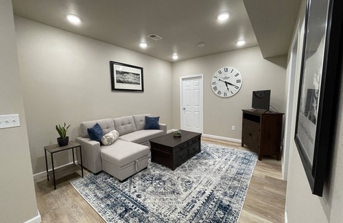 Fox Farm-College Apartment | Modern Basement Apartment with Private Yard Near Downtown