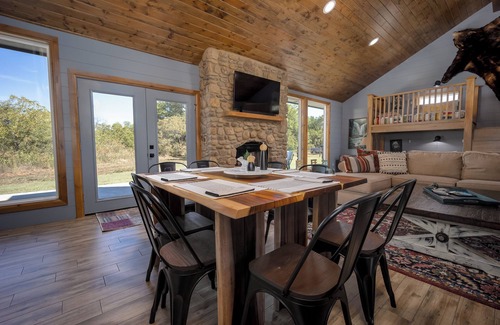 Blanchard Cabin | Modern cabin secluded on 50 acres, private trail and creek access, all near town