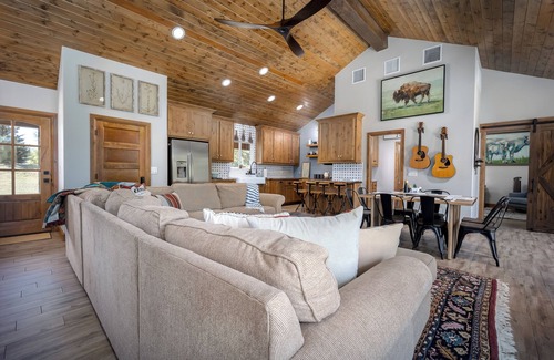 Blanchard Cabin | Modern cabin secluded on 50 acres, private trail and creek access, all near town