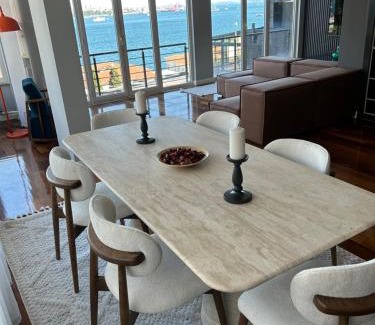 Kabatas Apartment | Elegant Duplex with Bosphorus View and Private Terrace