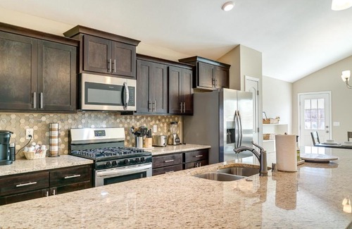 Biggs Field House | Discover a Modern El Paso Getaway with Patio and Backyard