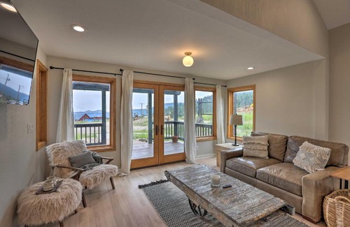 Evergreen House | Modern Duplex with Mountain Views Near I-70, Family Friendly