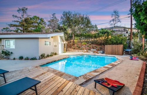 Thousand Oaks House | Modern Family Farmhouse with Pool, Hot Tub & Treehouse Fun