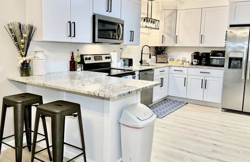 Ramseur House | Stylish Farmhouse with Garage Access & Pet-Friendly Amenities