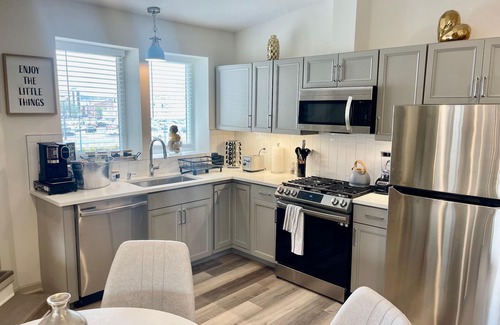 Trenton Apartment | Trenton Downtown Loft: Modern Style with Kitchen & Spa
