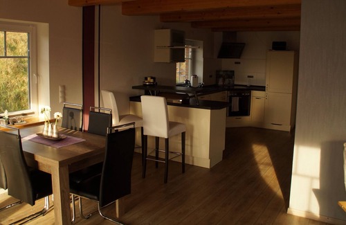 Norderfriedrichskoog House | Modern furnished cottage with thatched roof in a quiet location.