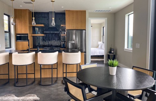 Cherrywood House | Modern gem with private heated pool, patio, streaming, AC, & W/D