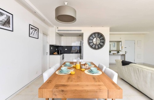 Herzliya Pituach Apartment | Relaxing Herzylia Get-A-Way with Pool & Family Amenities