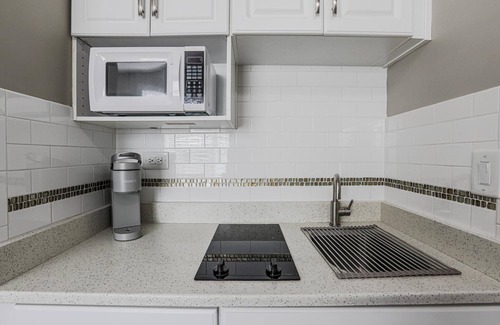 Carolina Forest Apartment | Stylish Gray Studio Steps from Pool in Myrtle Beach SC