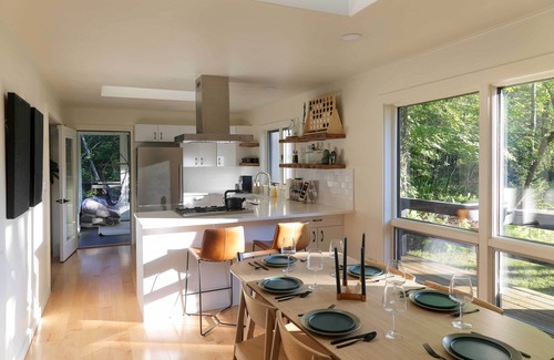 Parksville Cabin | Stylish Retreat with Deck and Access to State Forest