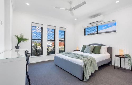 Trinity Beach House | Elegant Modern Home with Private Spa & Fenced Garden