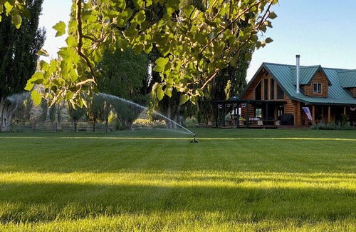 Humboldt County Cabin | Modern Log Cabin on a historic cattle ranch in Northern Nevada.