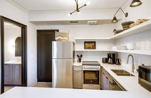 Ludington Condo | Modern Ludington Condo Across From the Lake!