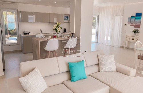Kosta Villa | Modern Minimal Villa with Ocean View, Steps from the Beach