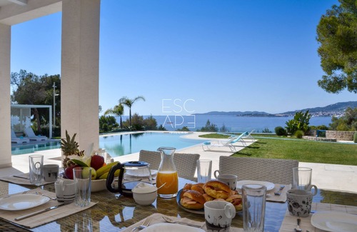Kosta Villa | Modern Minimal Villa with Ocean View, Steps from the Beach