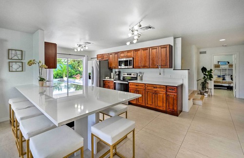 Palm River Estates House | Trendy Naples Oasis with Saltwater Pool and Spa Experience