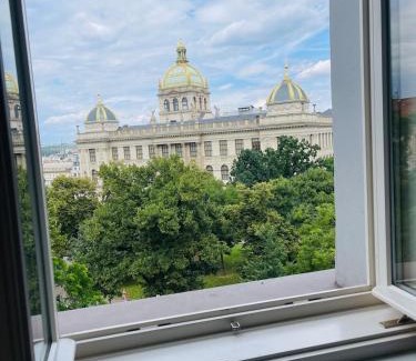 Nove Mesto Apartment | Modern Prague 1 Retreat with Stunning Museum Views