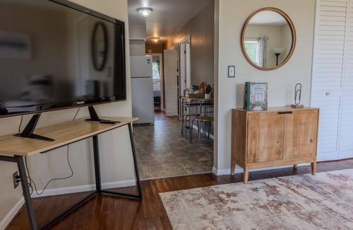 Wyandotte House | Modern River Retreat: Ideal Getaway with Spa & Hot Tub
