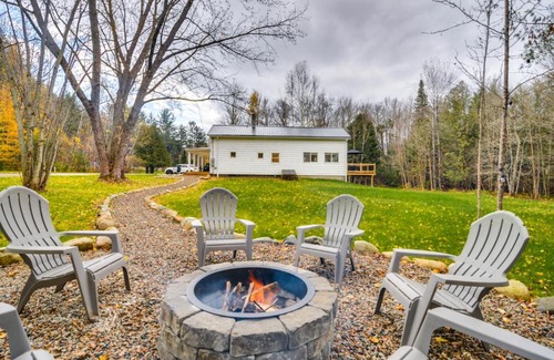 Stark House | Modern Stark Home with Game Room and Cozy Fire Pit