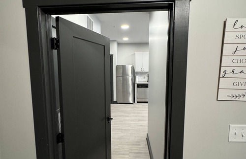 Clarksville Apartment | Trendy Retreat with Downtown Views and Breakfast Included