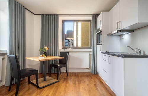 Wangen im Allgaeu Apartment | Central Modern 1-Room Apartment with Wi-Fi and Spa Access