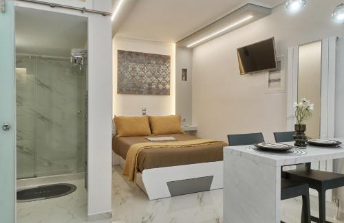 Lesvos Apartment | Stylish Mytilene Studio for Two with Breakfast Included
