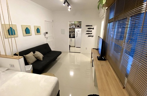 Boqueirao Apartment | Beachfront Modern Studio with Kitchen & Breakfast Included