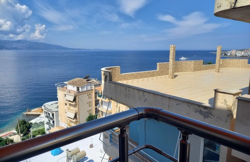 Sarande Apartment | Modern Oceanfront Apartment with Large Balcony & Sea Views