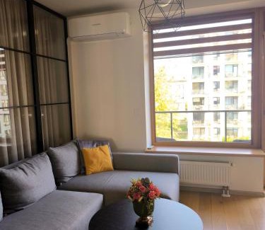Vilnius Apartment | Modern Urban Retreat & Private Parking